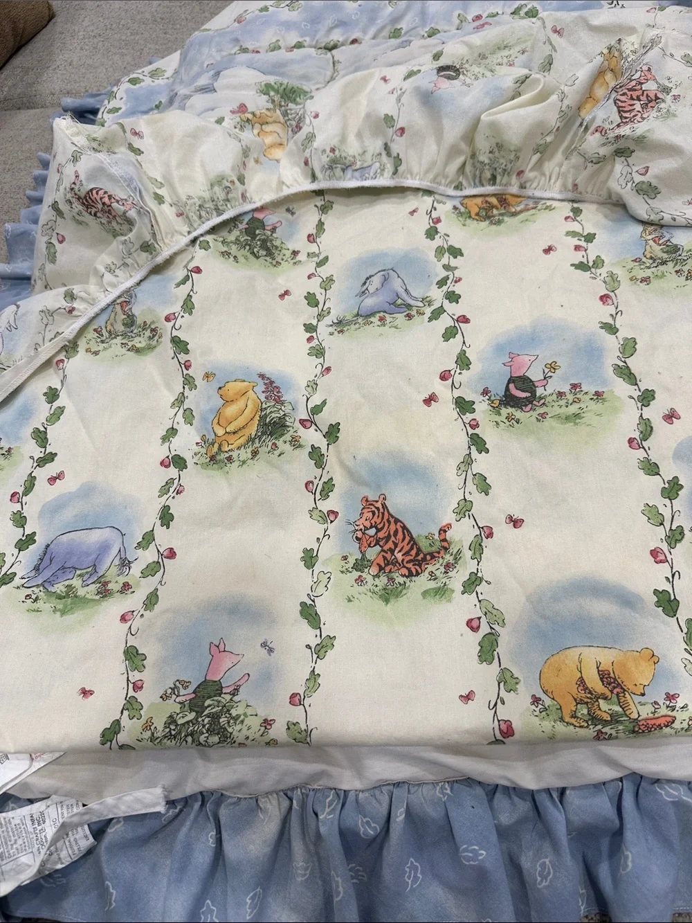 Classic Winnie the Pooh Blue Printed Comforter - Pooh & Piglet